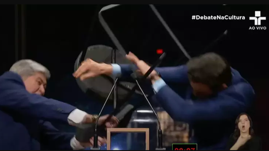 SÃO PAULO | Debate da TV Cultura termina com agressão de Datena em Marçal