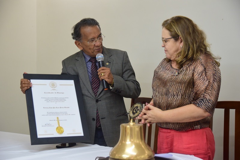 MEDALHA ERNESTO SILVA | Rotary Club São Luis Praia Grande recebe honraria outorgada pelo Rotary Club de Brasília