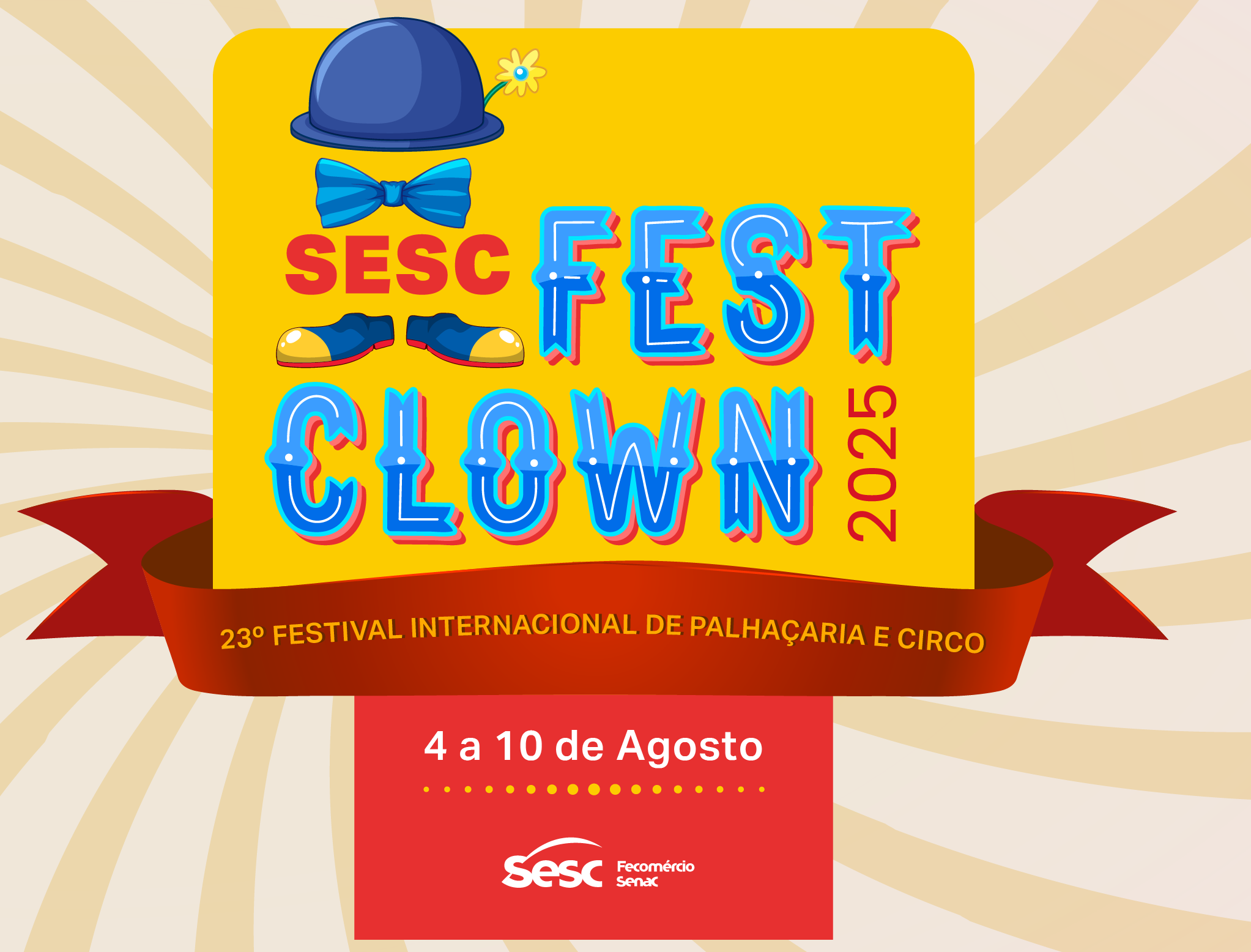 23º SESC FESTCLOWN | Maior festival de palhaçaria e circo da América Latina está com inscrições abertas para artistas de todo o Brasil até 1º de junho
