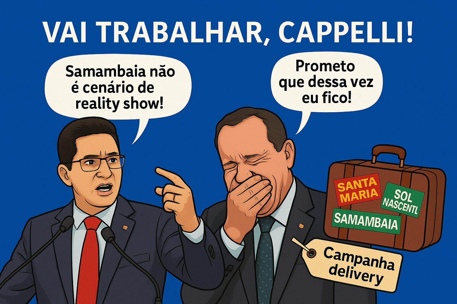 VAI TRABALHAR, CAPPELLI! | Roriz Neto defende Samambaia e enquadra pré-candidato do PSB, cria de Rollemberg e Flávio Dino