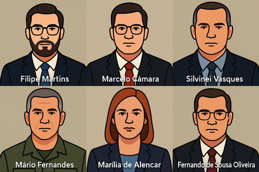 DENUNCIADOS DO NÚCLEO 2 | STF decide se grupo de auxiliares que deu sustentação à suposta trama golpista se tornará réu