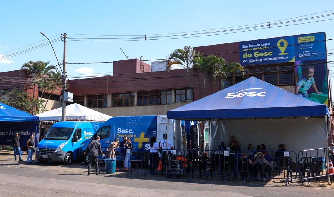AQUI TEM + SESC | Núcleo Bandeirante recebe projeto com atendimento gratuito em serviços de saúde e promoção do bem-estar