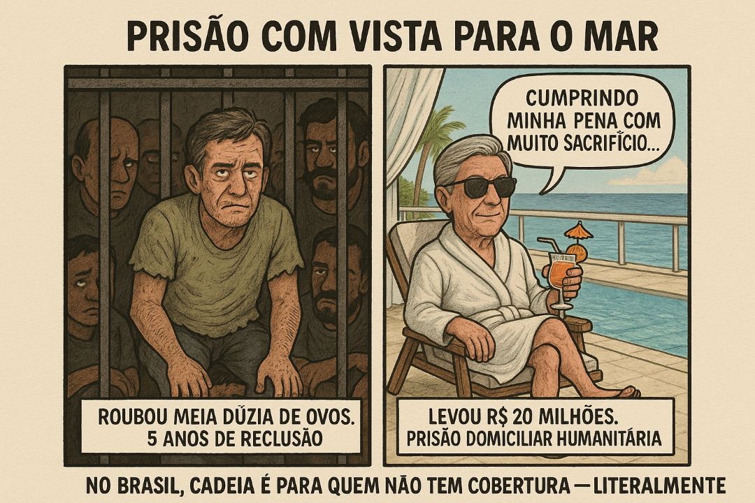 QUEM TEM MORAL É OUTRA HISTÓRIA | Collor vai cumprir pena domiciliar em duplex de luxo à beira-mar em Maceió