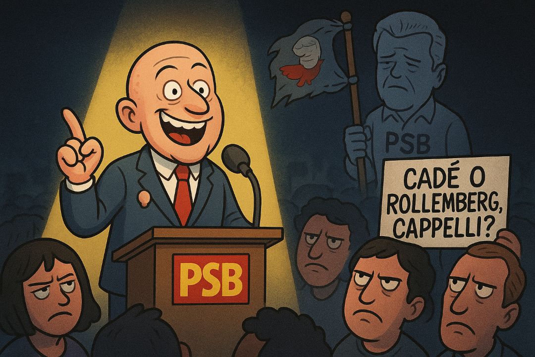 COM MEDO DE QUEIMAR O FILME | Cappelli cita João Campos e finge que Rollemberg nunca existiu em propaganda do PSB