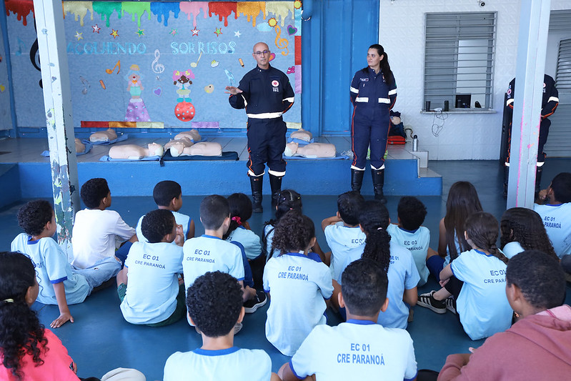 SAMUZINHO | Projeto percorre escolas do DF levando orientações sobre primeiros-socorros