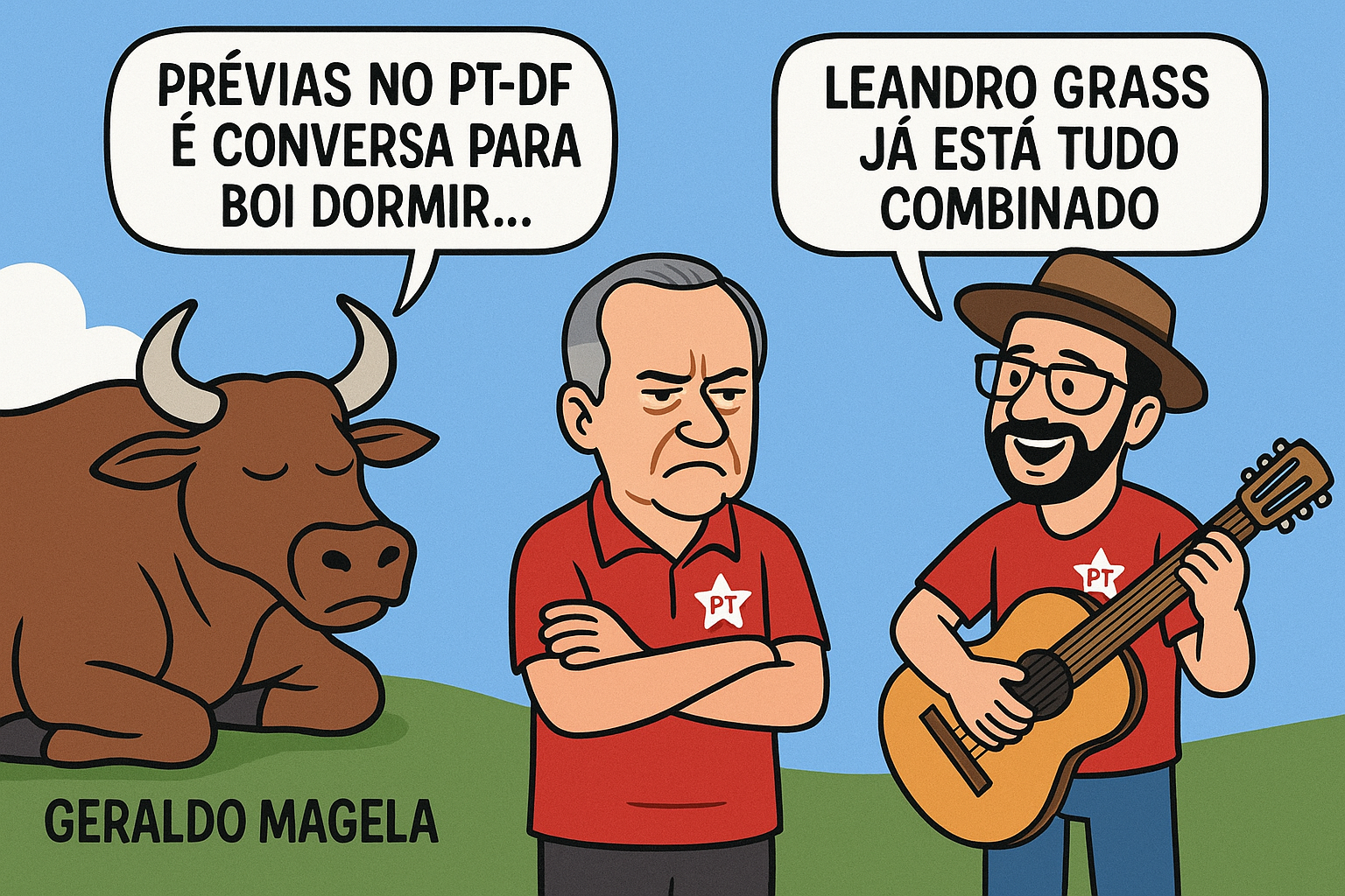 Prévias no PT-DF é conversa para boi dormir; já está tudo combinado