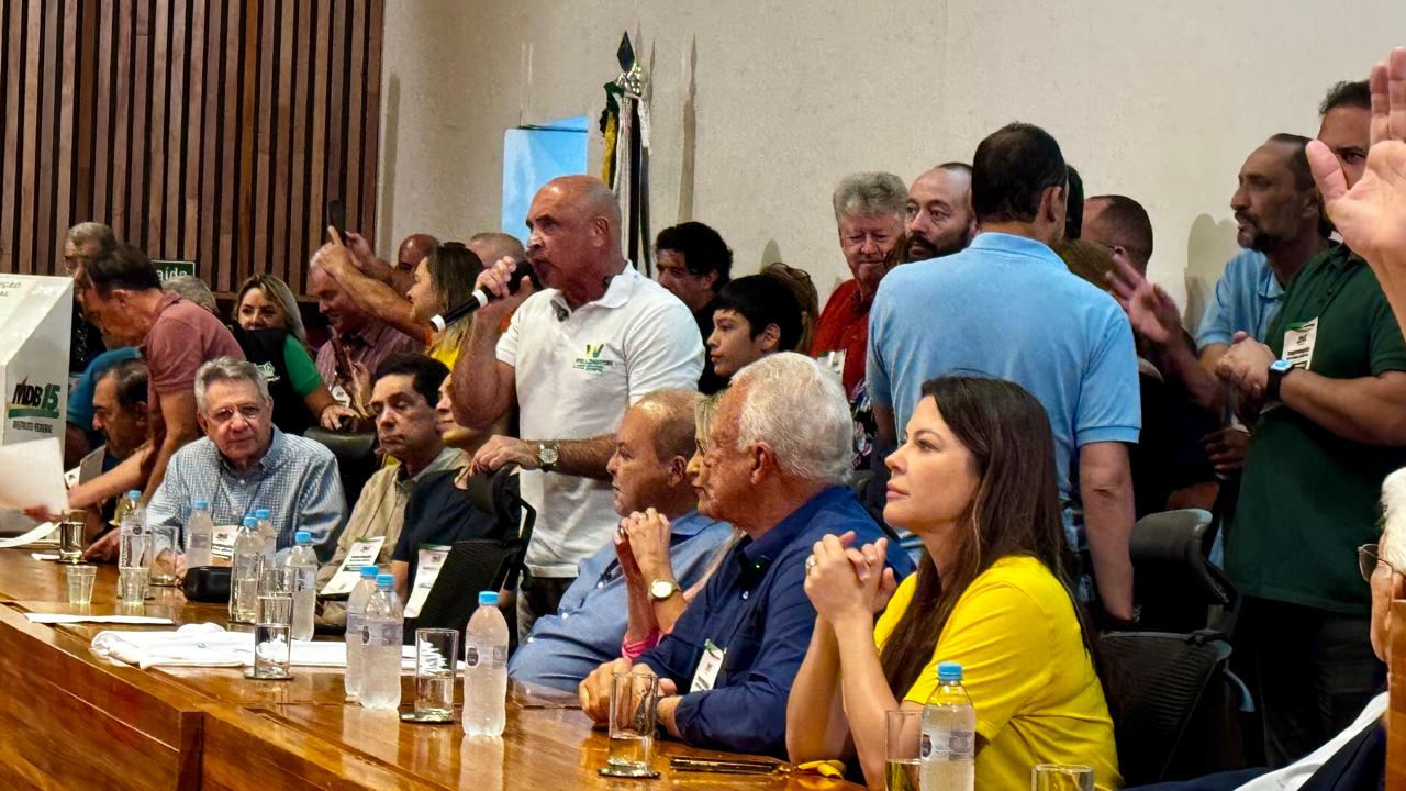 CONVENÇÃO DO MDB-DF | Wellington Luiz é reeleito e Ibaneis reafirma apoio à candidatura de Celina Leão ao GDF