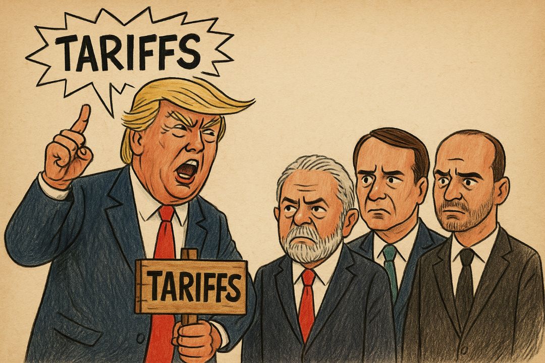 Pesquisa Datafolha aponta Lula, Bolsonaro, Eduardo Bolsonaro e Alexandre de Moraes como culpados pelo tarifaço de Trump