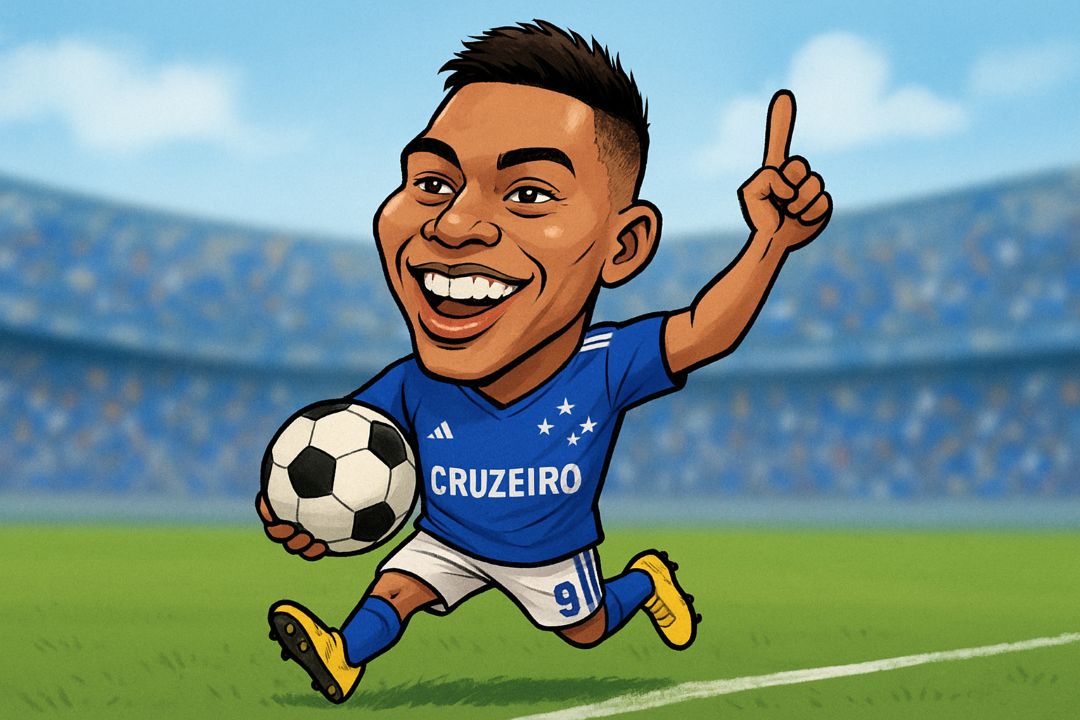Kaio Jorge: o artilheiro de 23 anos que comanda o ataque do Cruzeiro no Brasileirão 2025
