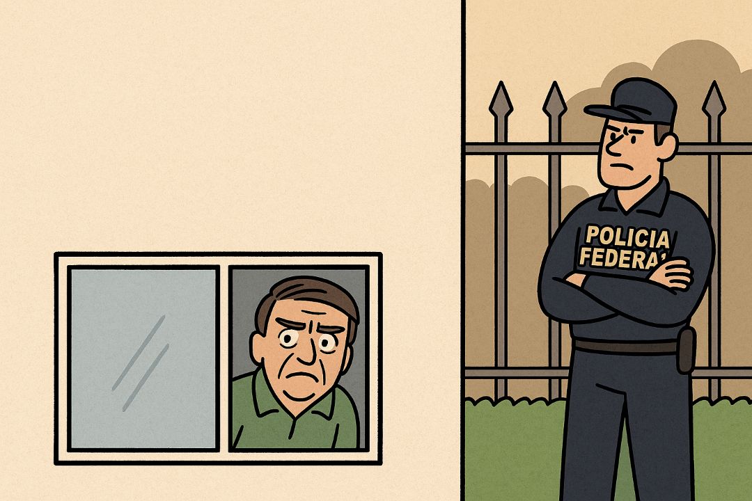 Mesmo sob risco de fuga, PGR diz que não vê necessidade de agentes da PF dentro da casa de Bolsonaro