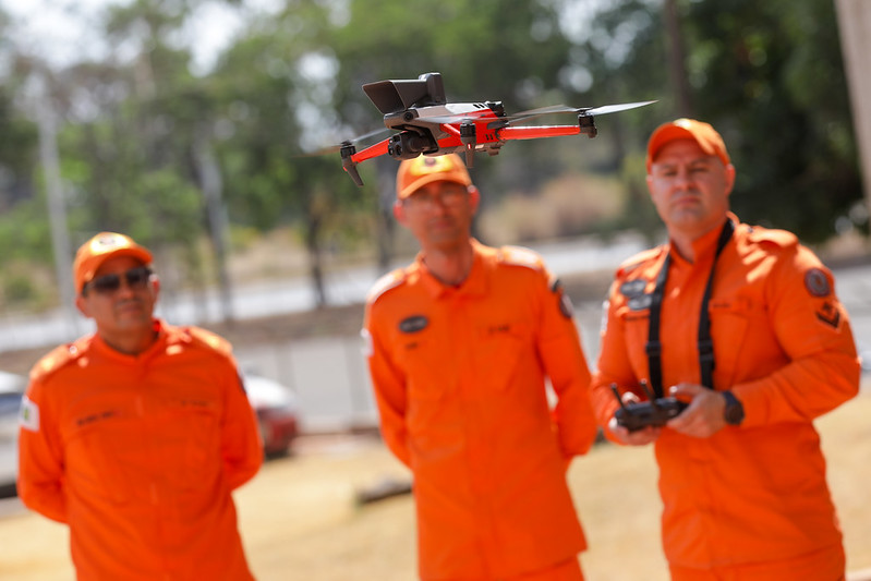 Drones reforçam atuação do Corpo de Bombeiros do DF em salvamentos e combate a incêndios