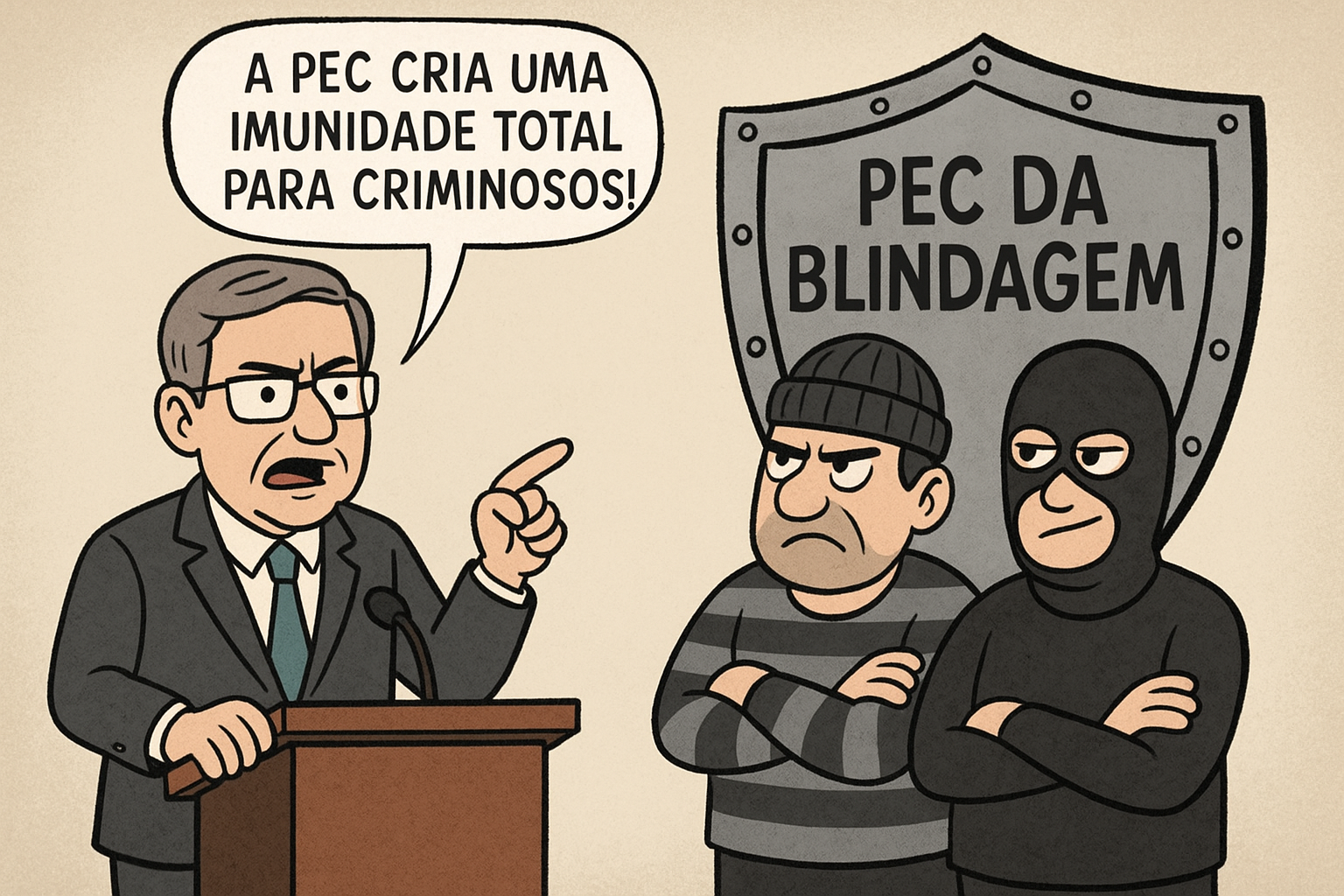 PEC da Blindagem: Senador Alessandro Vieira, relator da proposta, diz que mudança “interessa para bandido”