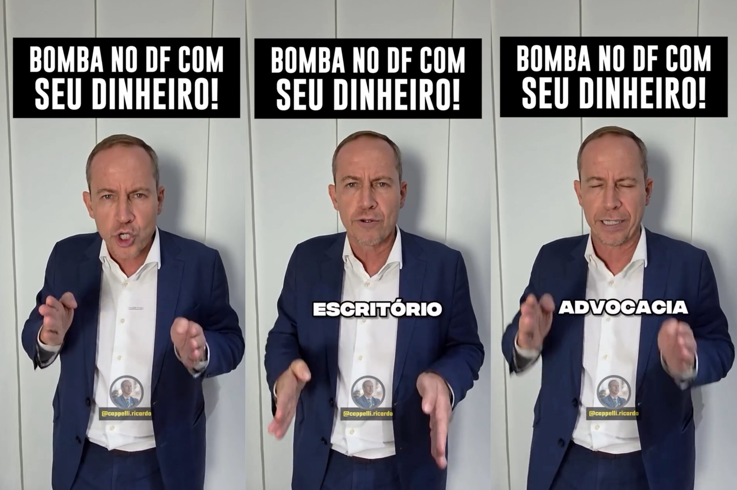 OAB/DF vai ter que se manifestar sobre ofensas de Ricardo Cappelli a advogados
