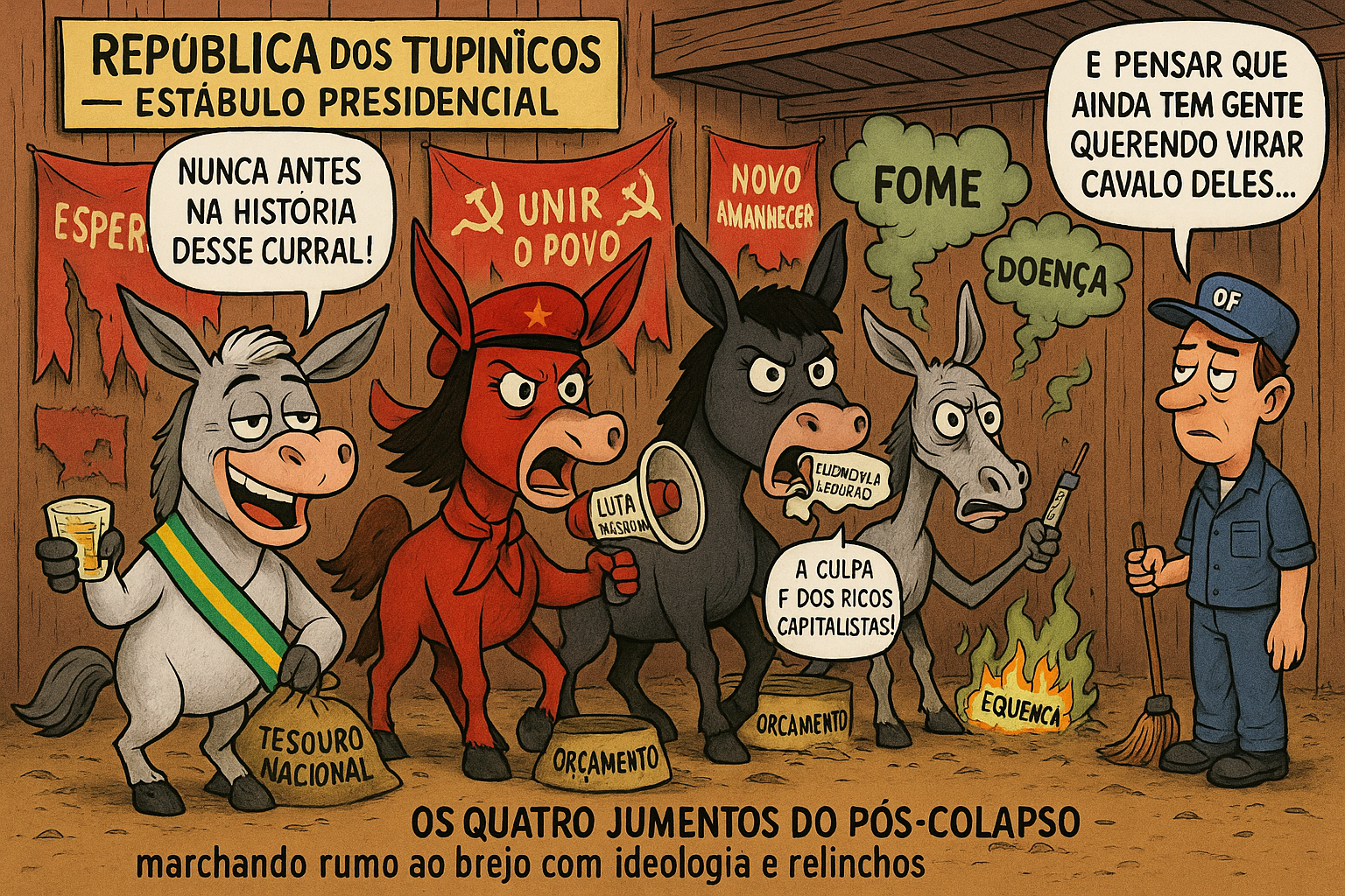 Os Quatro Jumentos do Pós-Colapso