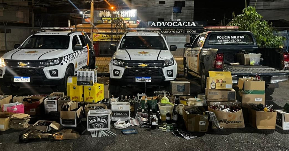 5º Mandamento: PMDF estoura laboratório clandestino de bebidas em Sobradinho dos Melos