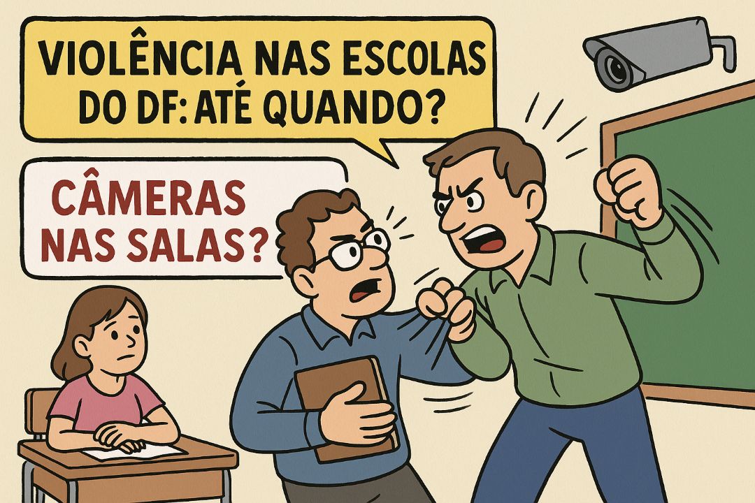 Violência nas escolas do DF: até quando professores e alunos serão vítimas de abusos por falta de câmeras nas salas?