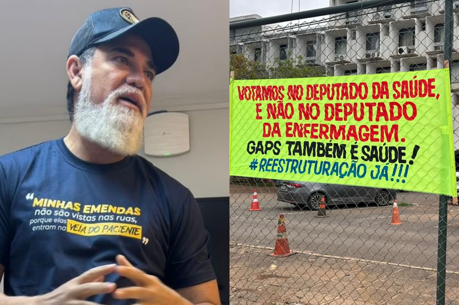 Servidores da Saúde emparedam Jorge Vianna