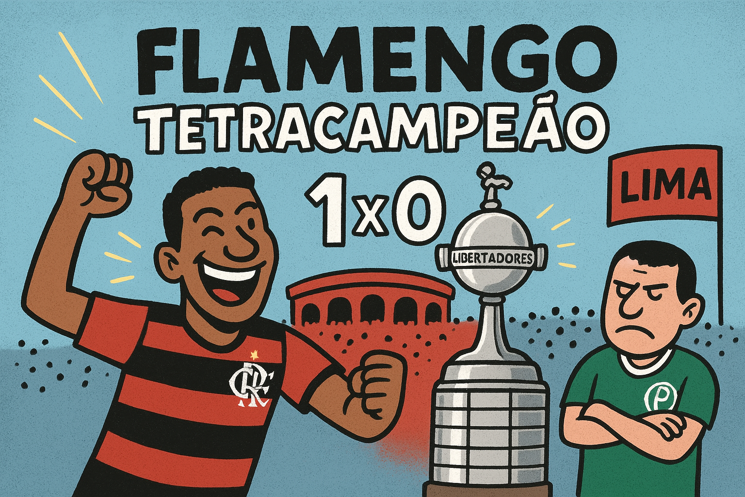 Flamengo conquista o tetracampeonato da Libertadores ao vencer o Palmeiras em Lima