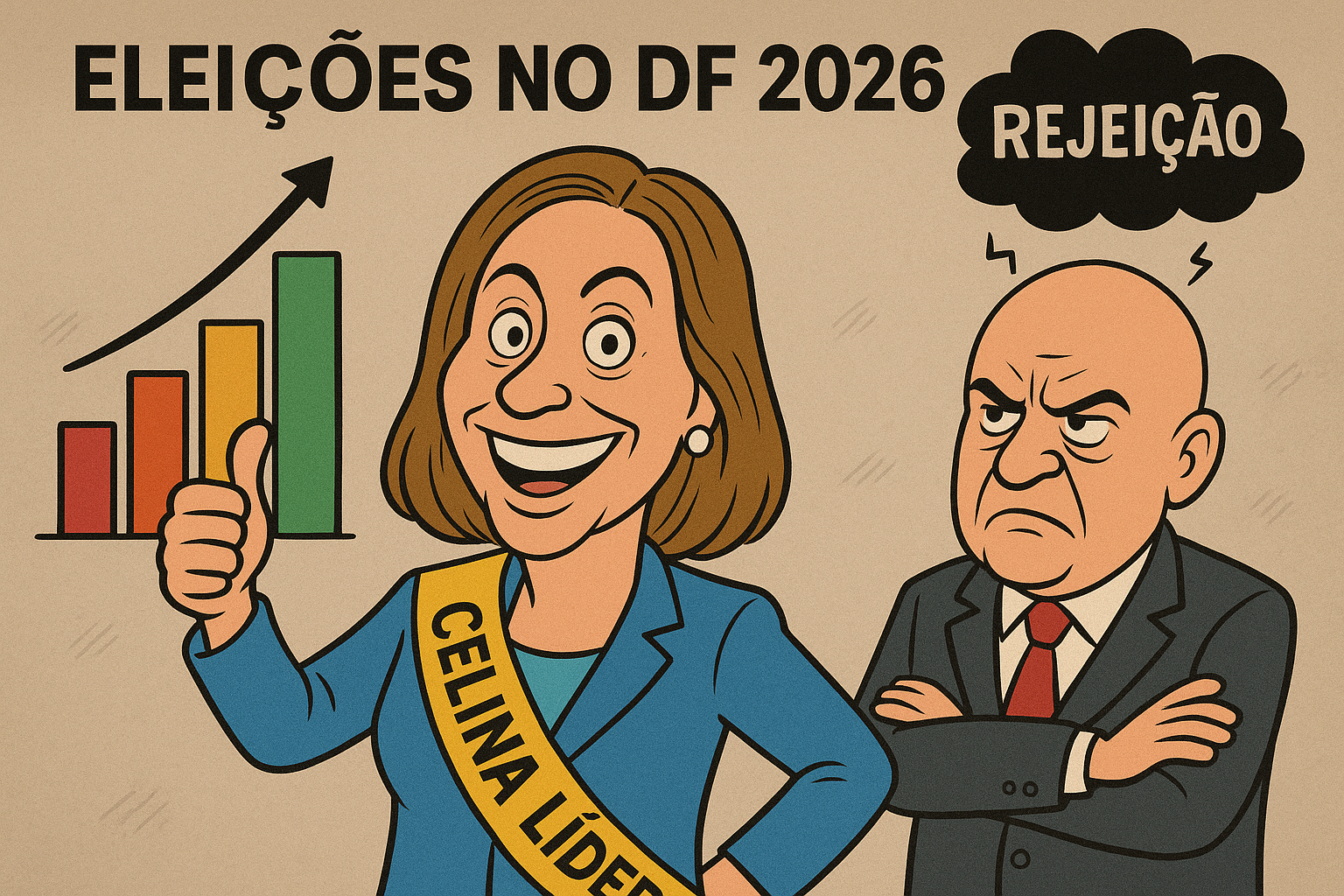 ELEIÇÕES DF 2026: Realtime Bigdata confirma liderança folgada de Celina Leão; Arruda é o mais rejeitado