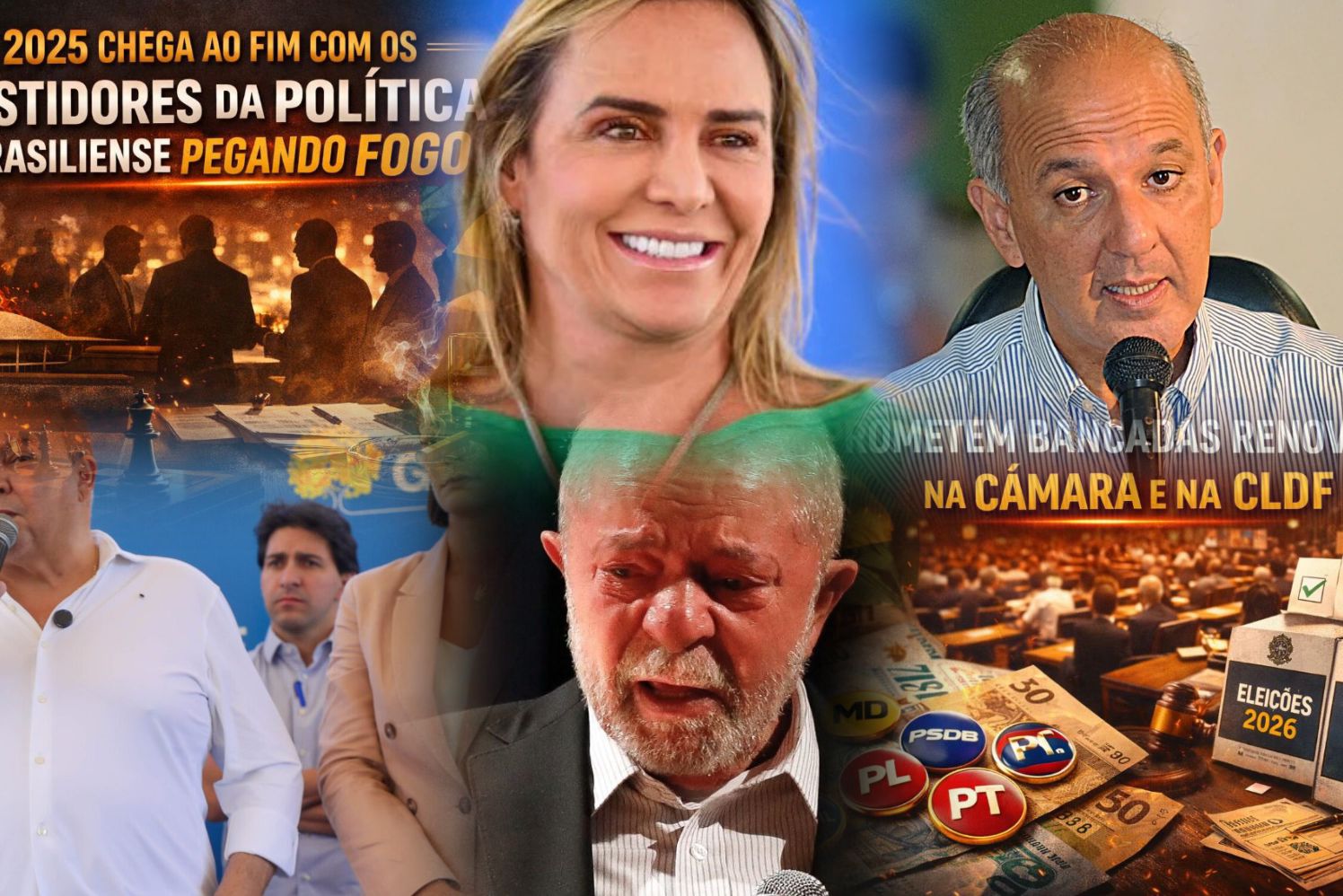 2025 chega ao fim com os bastidores da política brasiliense pegando fogo