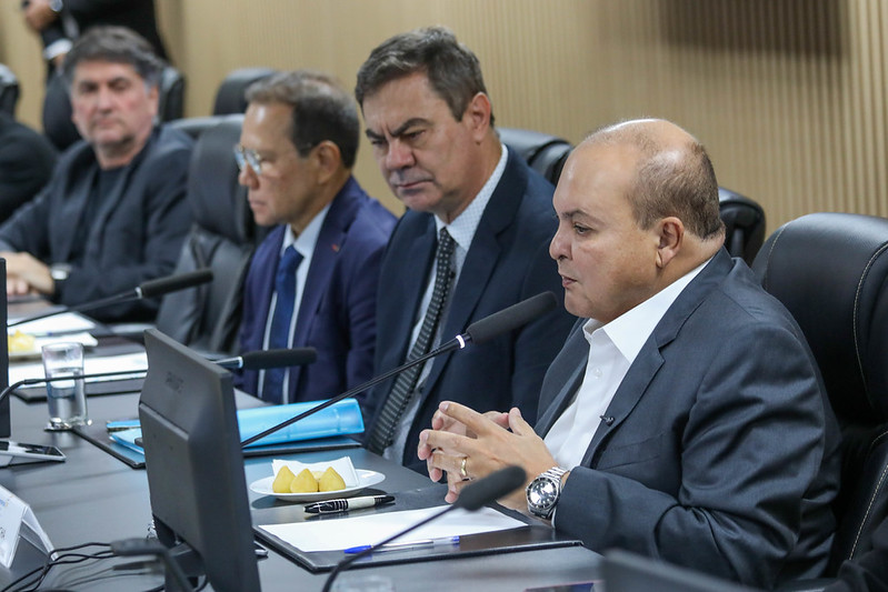 Ibaneis apresenta Nelson de Souza, novo presidente do BRB, ao setor produtivo durante reunião da Fecomércio-DF