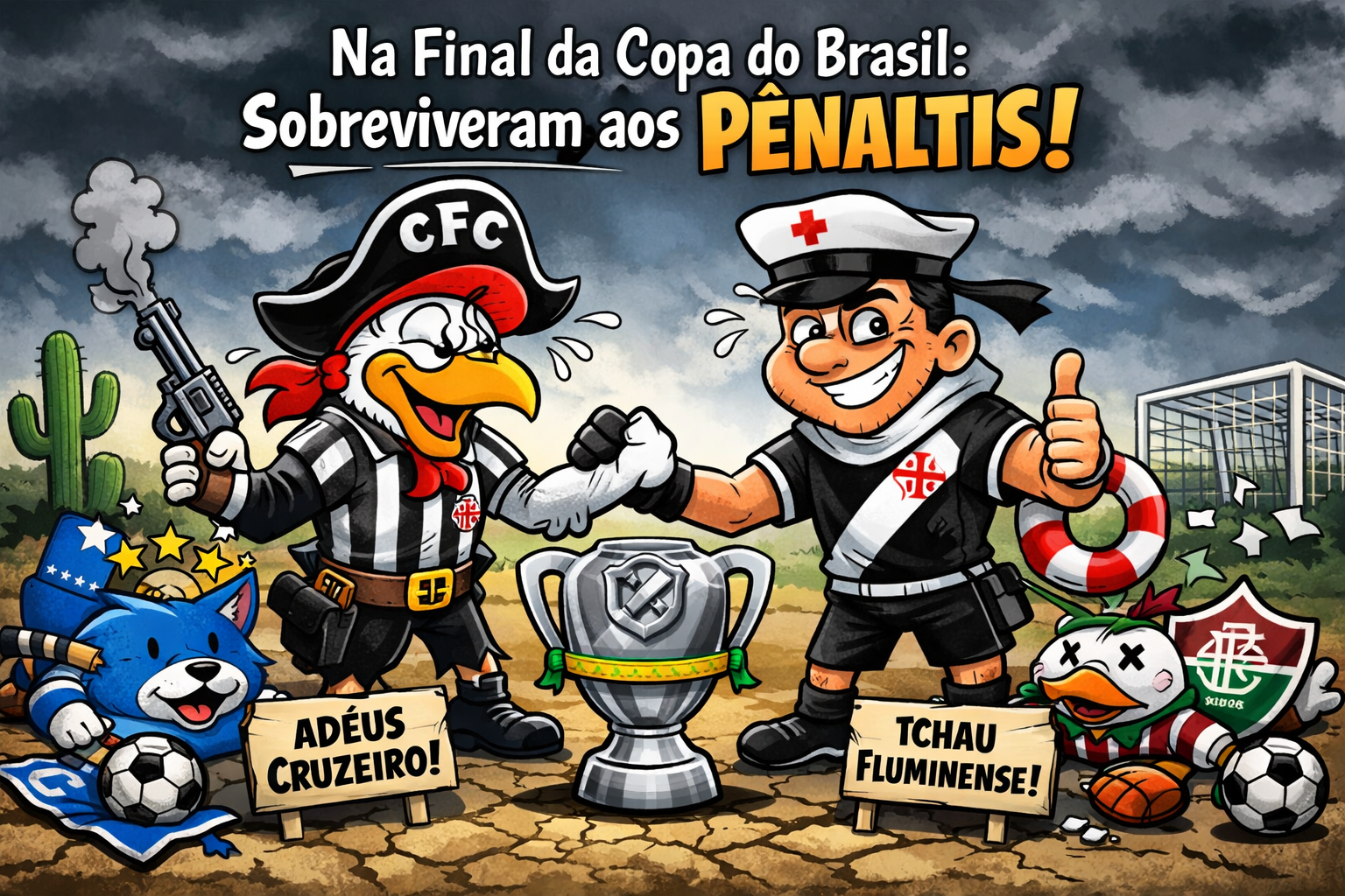 Entre o drama e a sobrevivência: Corinthians e Vasco chegam à final da Copa do Brasil