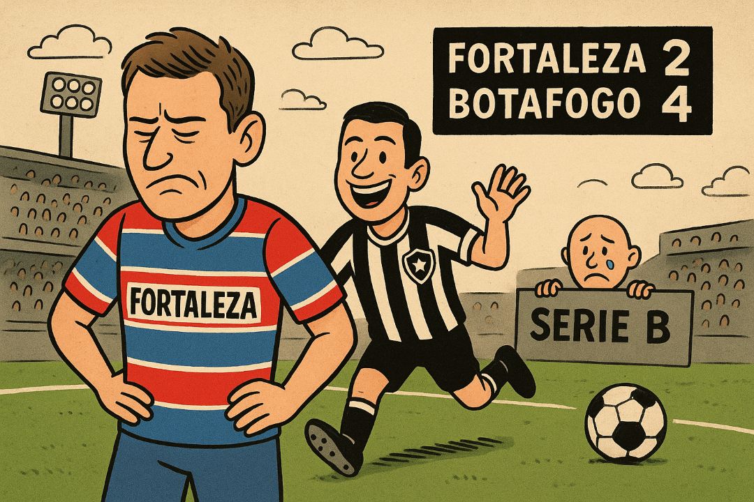 Fortaleza perde para o Botafogo, amarga rebaixamento e expõe colapso de temporada decepcionante