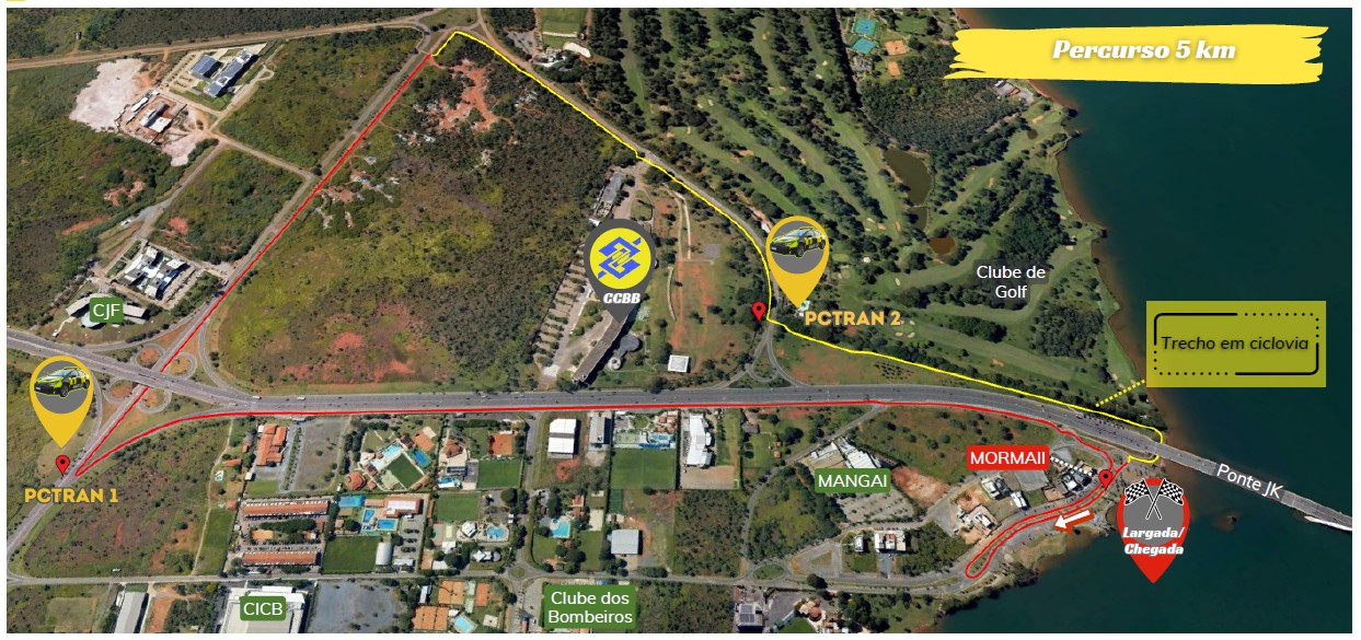 Detran-DF fará interdições no trânsito na Ponte JK no domingo (4) para corrida esportiva