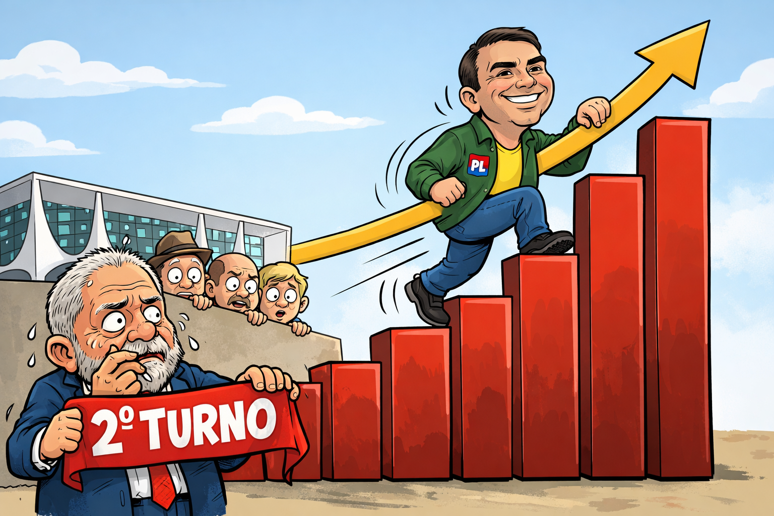 Eleições 2026: AtlasIntel aponta que Flávio Bolsonaro sobe nas intenções de votos e ameaça Lula no 2º turno