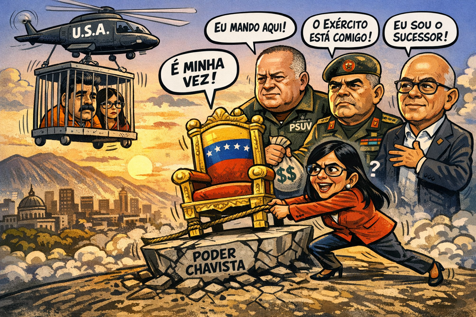 Prisão de Maduro abala chavismo e disputa pela sucessão do ditador deve elevar a tensão política na Venezuela