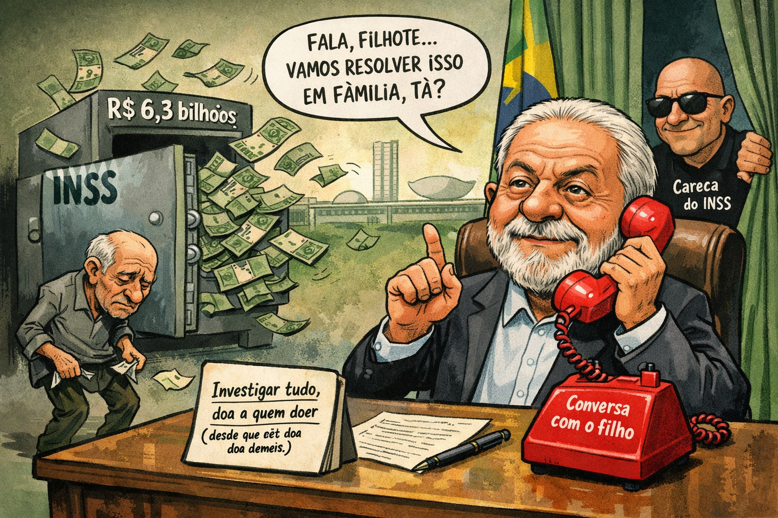Fraude bilionária no INSS avança e Lula tenta blindar governo diante do suposto elo entre ‘Lulinha’ e o ‘Careca’