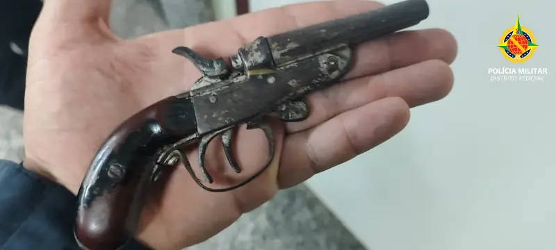 PMDF atende violência doméstica no Mangueiral e apreende arma após ameaça de agressor