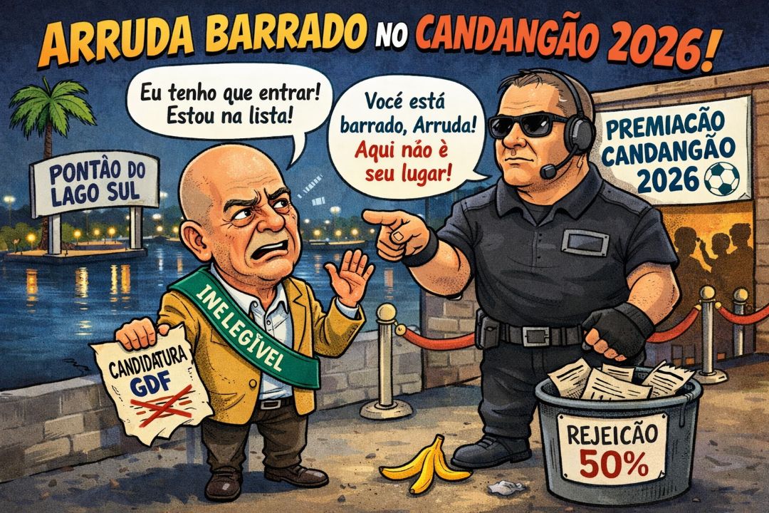 Em busca de apoio político, inelegível José Roberto Arruda é barrado na premiação do Candangão 2026