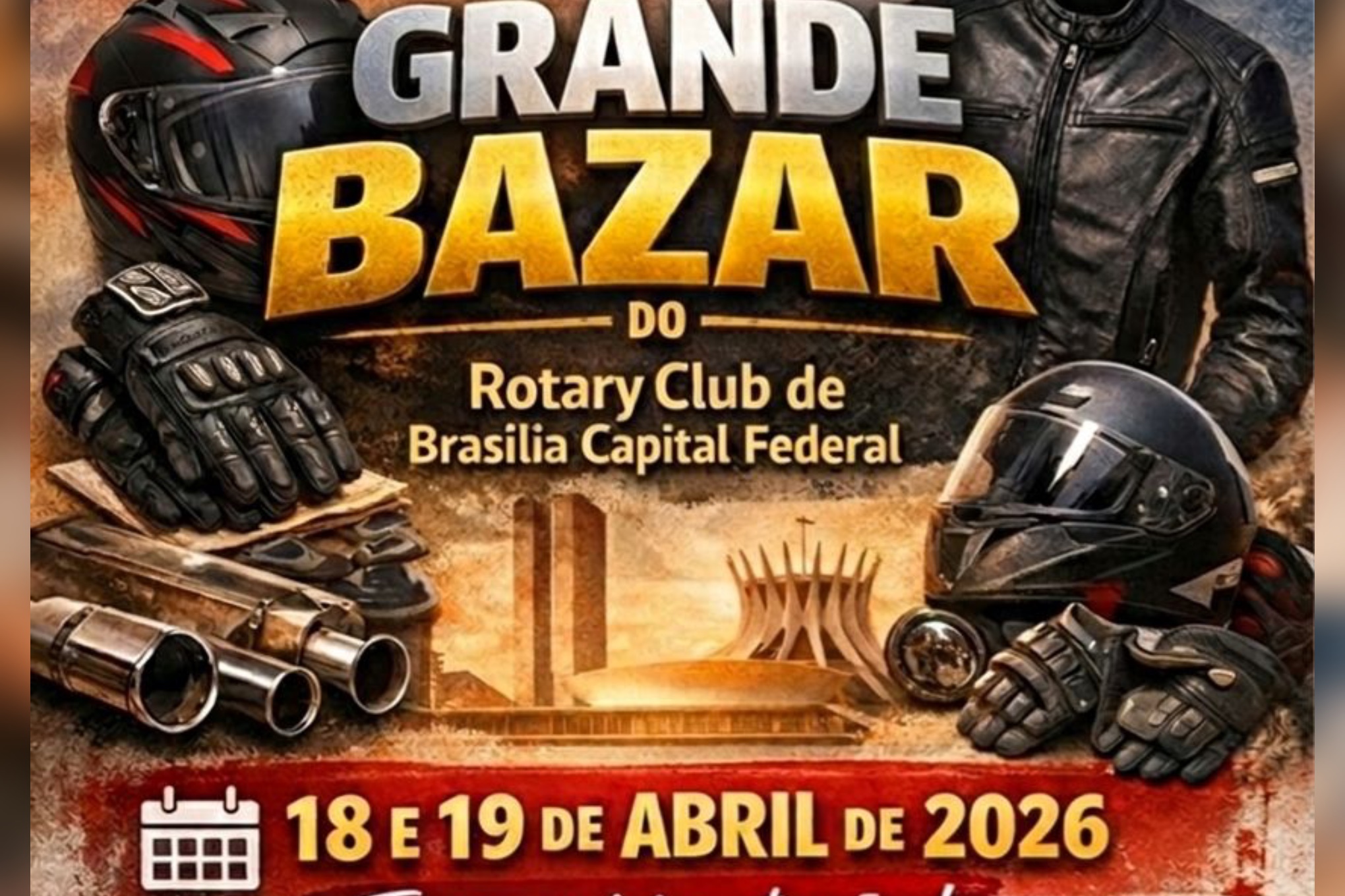 Rotary Club de Brasília Capital Federal promove encontro motociclístico com muita música e ação solidária neste fim de semana