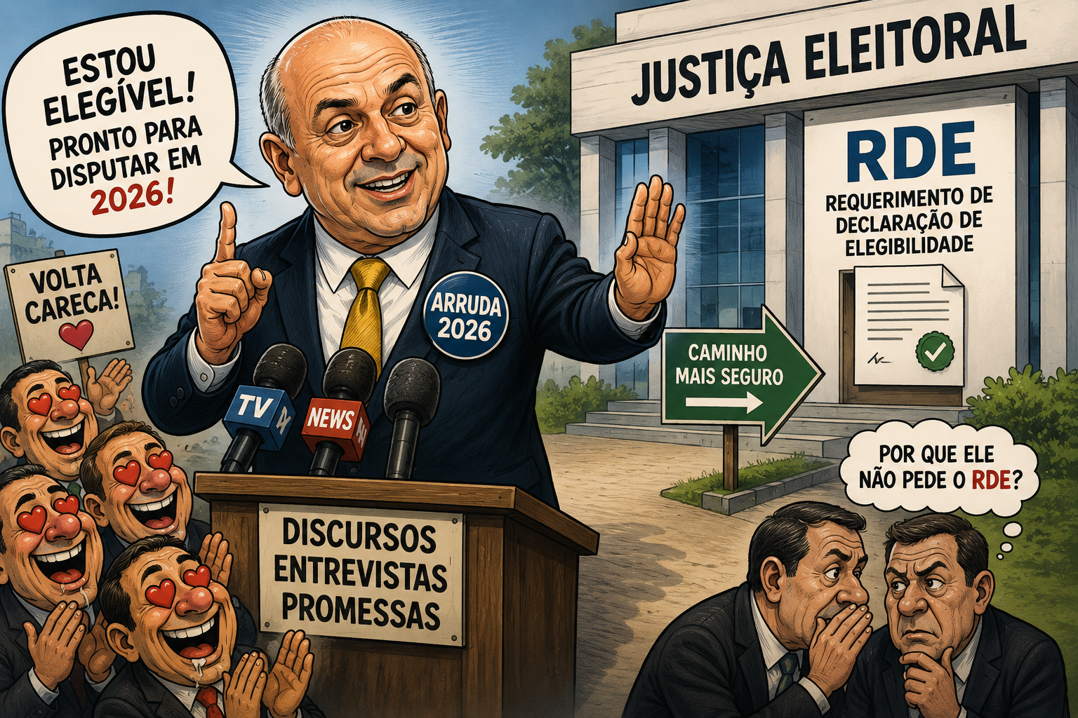 Por que Arruda não pede à Justiça Eleitoral documento que comprove sua elegibilidade?