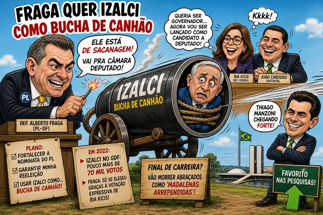 Fraga quer Izalci como bucha de canhão