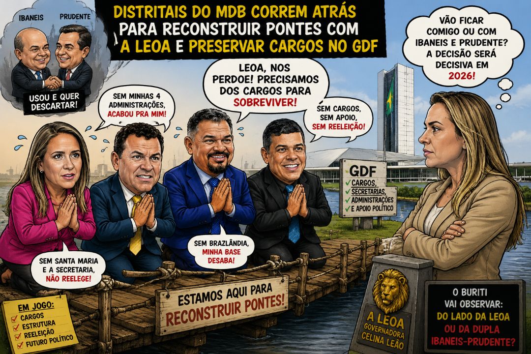 Distritais do MDB tentam reconstruir pontes com Celina Leão para preservar cargos no GDF