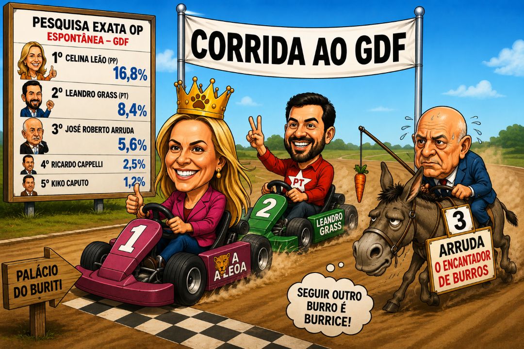 Grass desbanca Arruda e assume o segundo lugar na corrida ao GDF, diz Exata OP