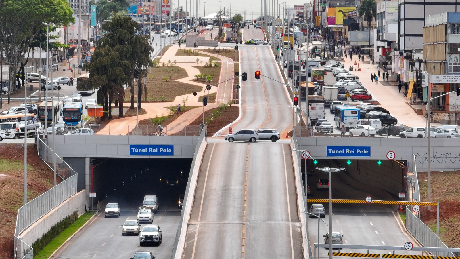 Túnel Rei Pelé será totalmente interditado no domingo (12), das 9h às 12h, para simulação de emergência