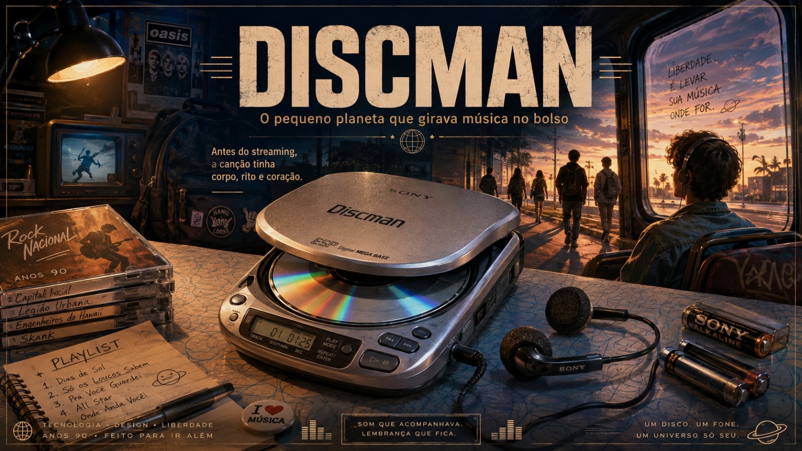 Discman: O Pequeno Planeta que Girava Música no Bolso