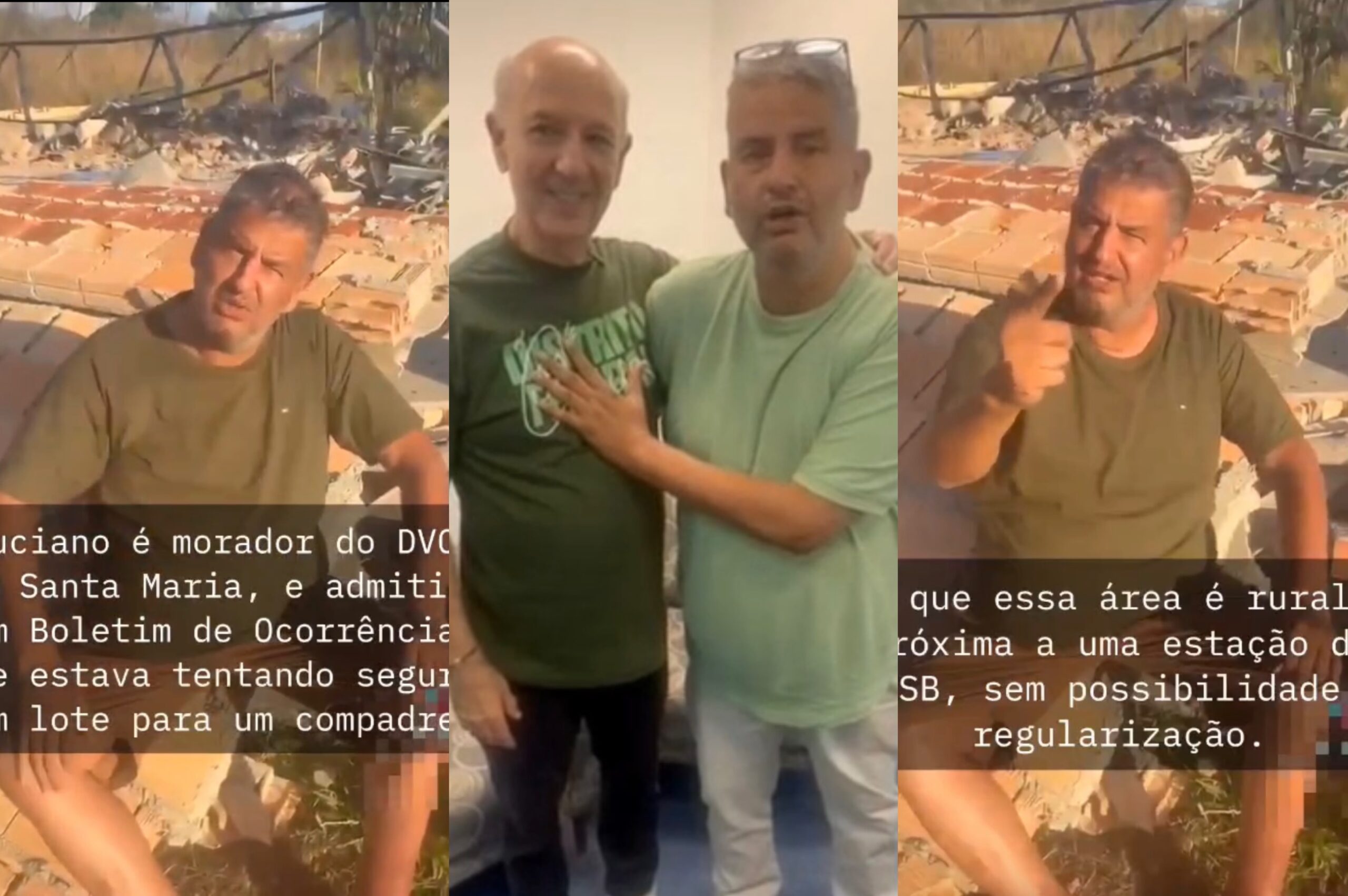 Apoiador de Arruda, Luciano Frangão espalha fake news de derrubada no Gama se passando por vítima