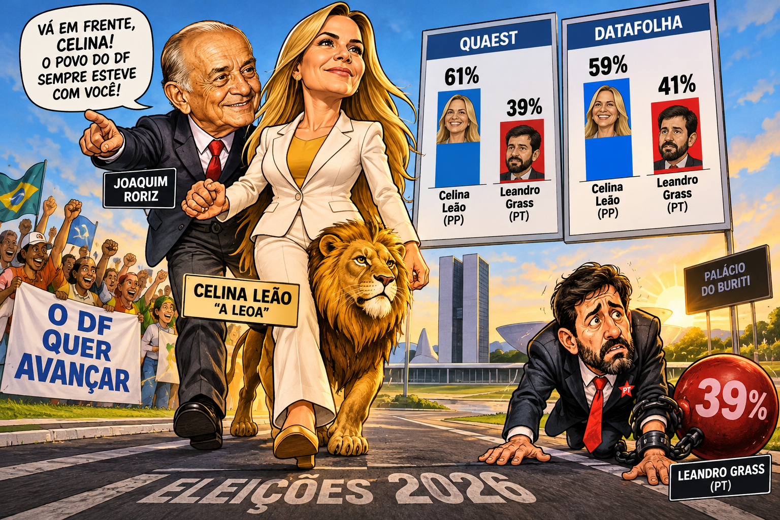 Pesquisas colocam Celina Leão na liderança para se tornar a primeira mulher eleita governadora do DF